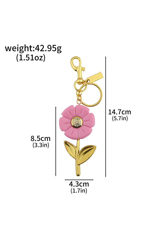 BG00399-03 New Exquisite Daisy Keychain Beautiful And Creative Flower Keychain Pendant Multi-Functio
