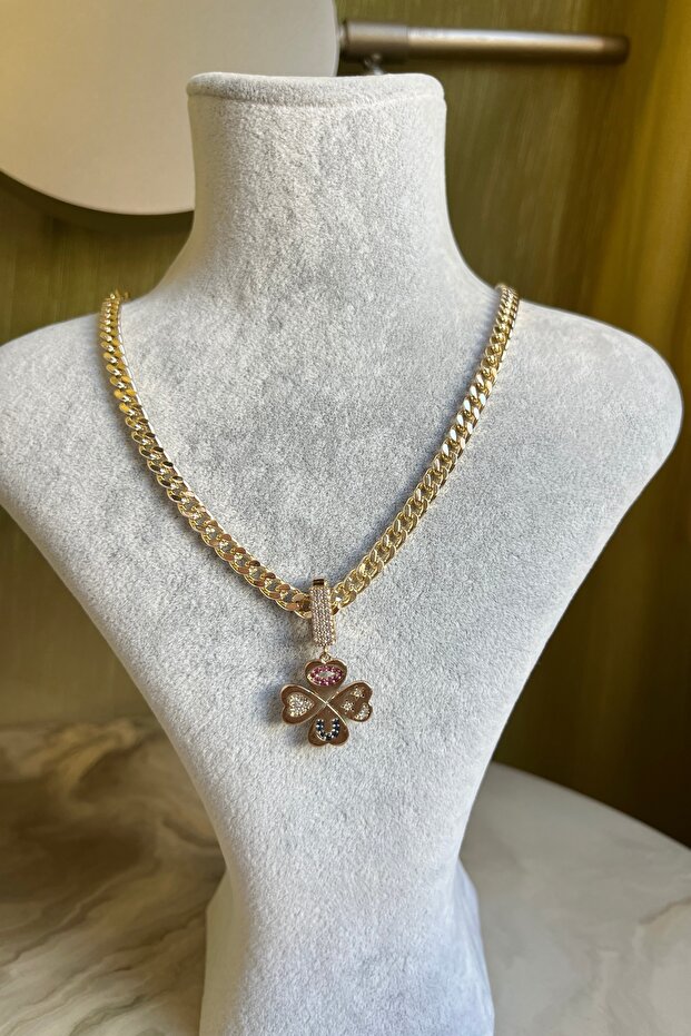 Ema Charm Yonca Luck Necklace
