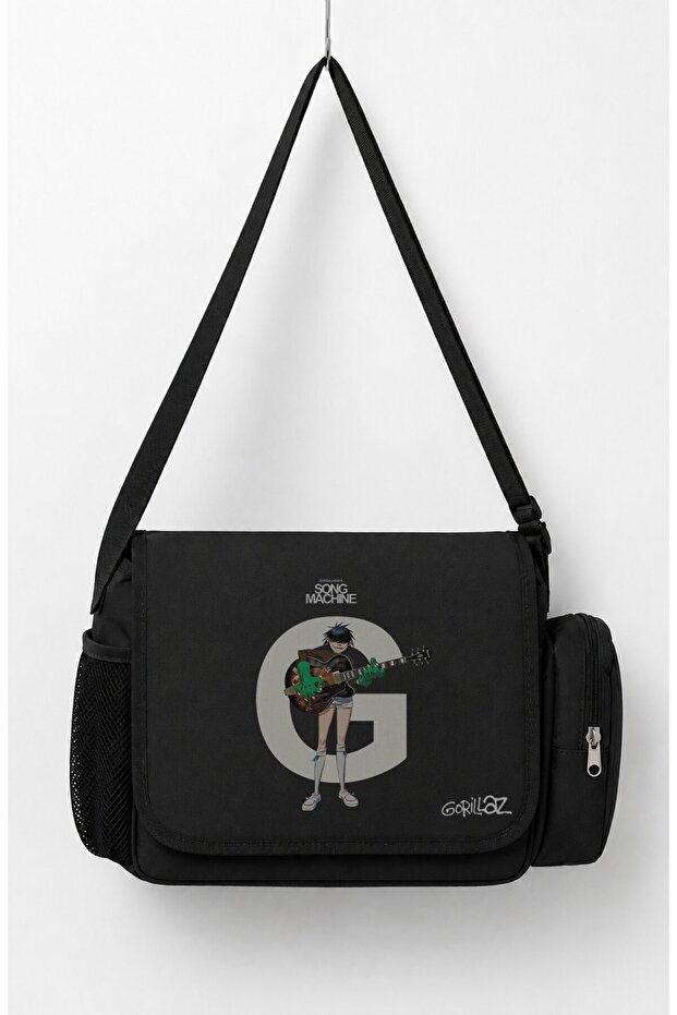 Unisex Rock Band Gorillaz Printed Messenger Bag