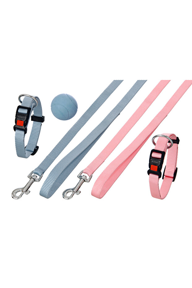 Hlssnhrr Yru Dogs Neck Collar and Leash (145513) Set Mi