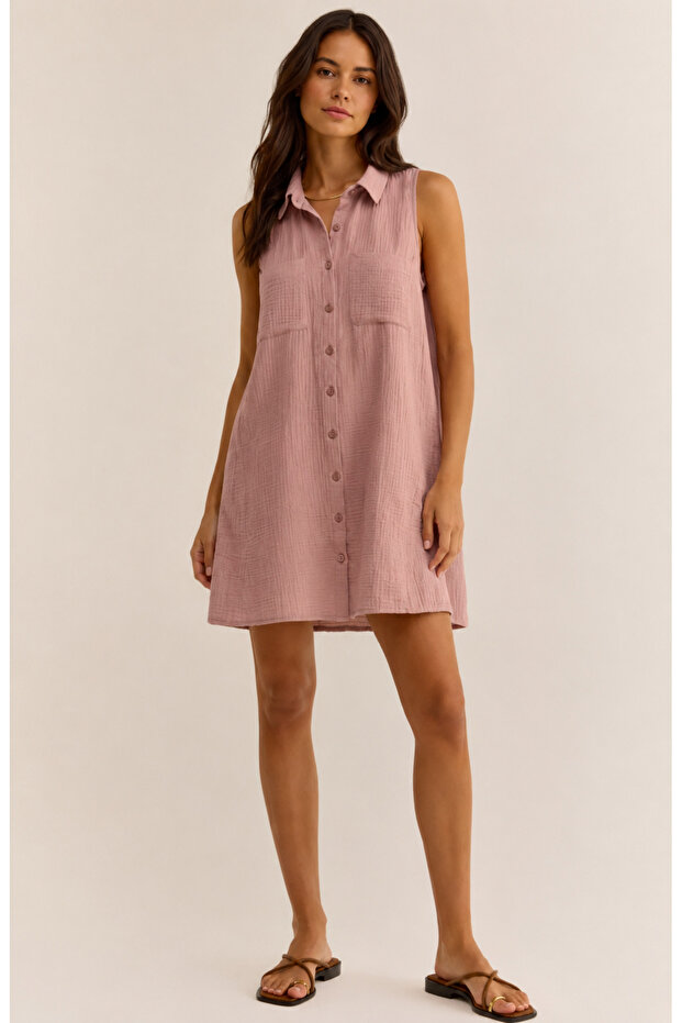 Women's Muslin Pocket Dress