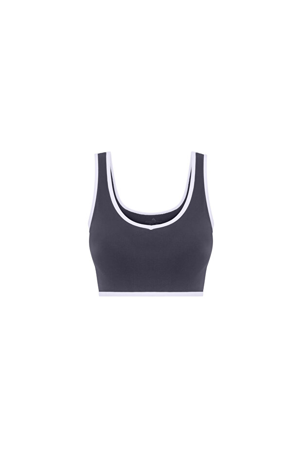 Women's Seamless Sport Bustier with Piping Detail - 1935