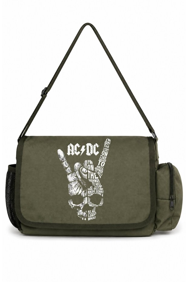 Ac Dc Rock Metal Music Band Printed Unisex School, Sports, Office Multi-Purpose Messenger Bag