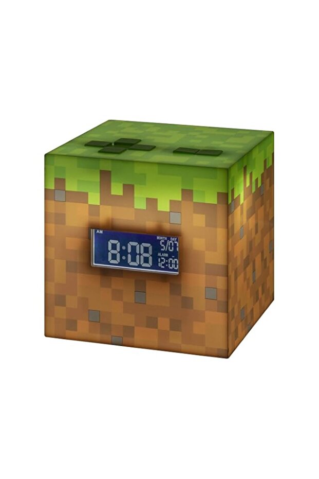 Paladone Minecraft Alarm Clock with Official Game Music, One Size