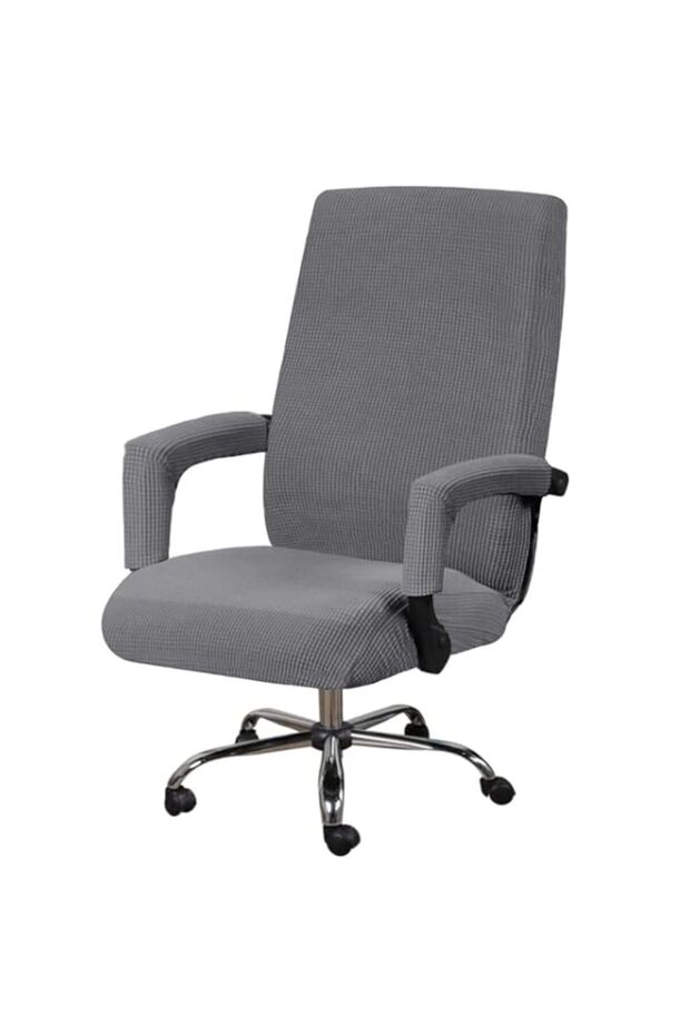 Furniture Protector Fabric Waterproof Stretchable Removable and Washable Office Computer Chair Cover with Armrest Cover