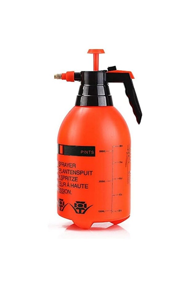 Duravel Handheld Garden Sprayer 2L Portable Pressurized Sprayer One Hand Pressure Bottle, Adjustable Nozzle, Use with Water Chemicals
