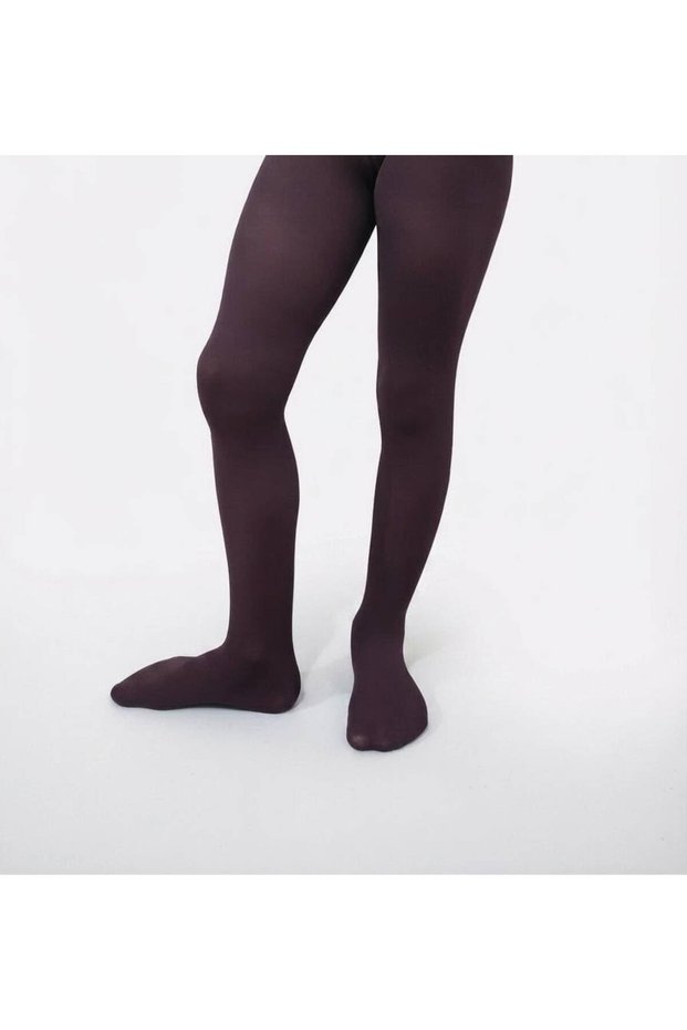 Medium Thick 40 Den Banana Dark Purple Color Girls' School Pantyhose