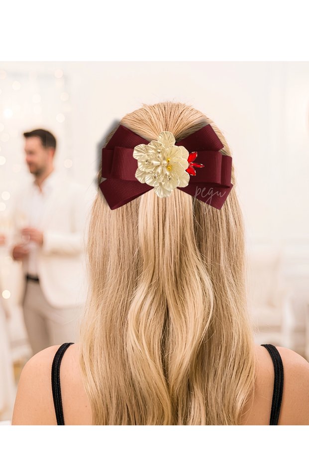 Pegu Royale Lux Hair Clip, School, College, Daily Use, Event, Office, after Party, Wedding, Etc.