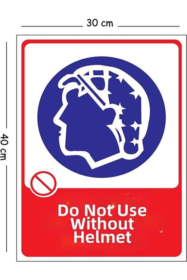 Using Metal Grinding Without Fear 5 30X40 cm A3 Warning Occupational Safety Sign