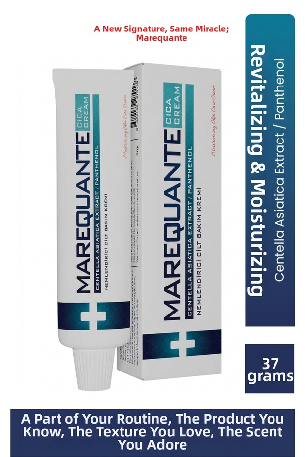 Water Based Cica Cream 37 Gr, Intensive Moisturizing, Repairing and Soothing - Formula Suitable for Daily Use