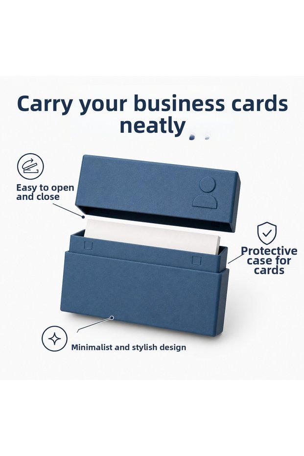 Prestigious Business Card Protector – Anti-Bending Pocket-Size Card Holder, Modern Card Organizer for Purse and Pocket