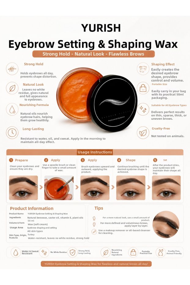 Eyebrow Stabilizer & Styling Wax