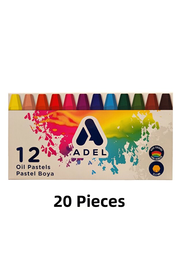 20 Pieces of 12 Colors Crayons