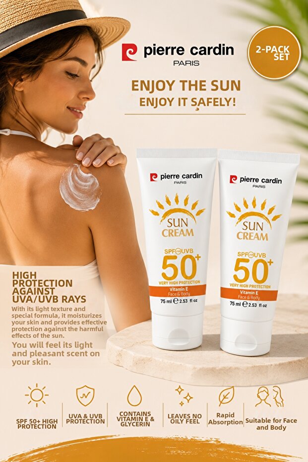50+ Spf Sunscreen 75 ml X 2 Advantageous Set