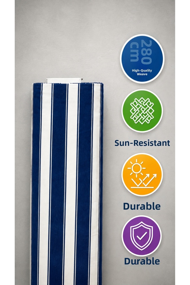 Tent Cloth Waterproof Tarpaulin Fabric 2 Meters - Navy Blue