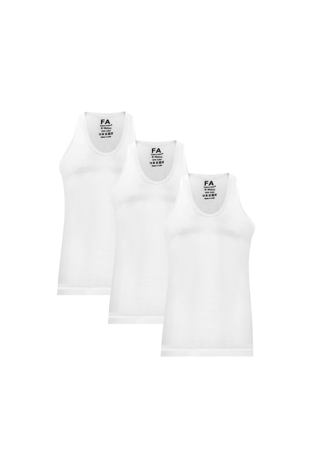 Men's Vest White 3 Pack