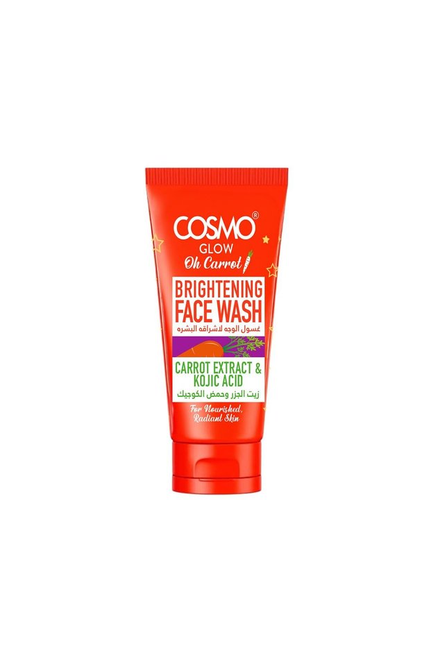 Glow Oh Carrot Brightening Face Wash 125ml, For Men And Women, Healthy Radiance, Carrot Extract, Kojic Acid