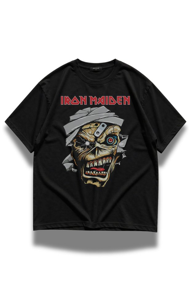 Unisex Rock Music Band Iron Maiden Printed T-shirt, Rock-Metal Music Printed T-shirt