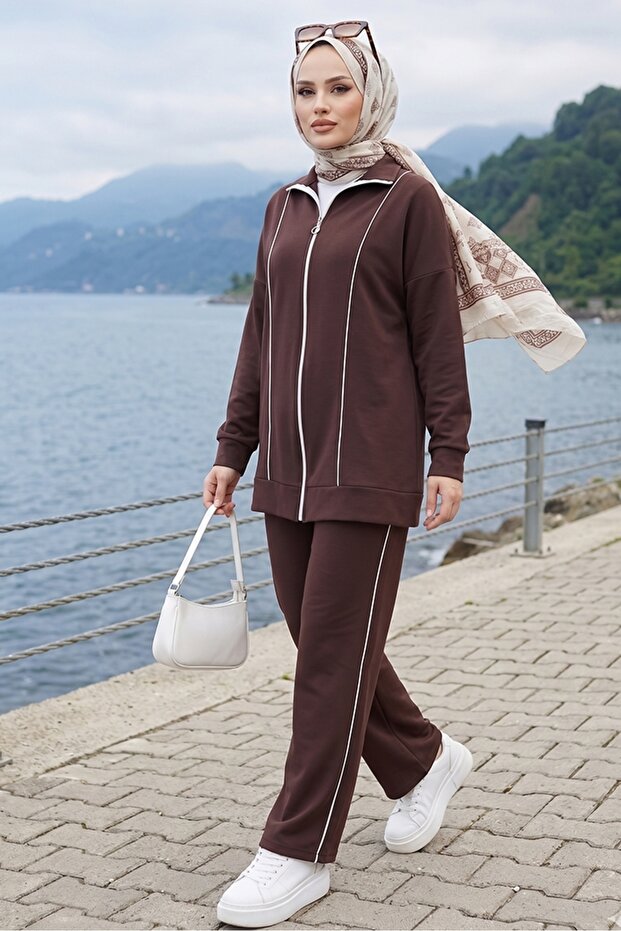 Biyeli Double Suit 1608 - Brown