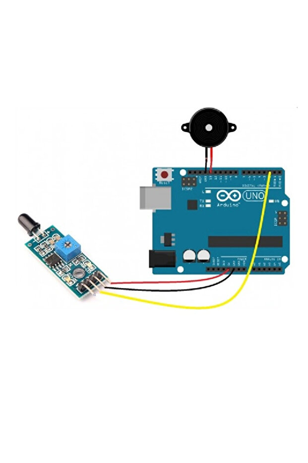 Ateş - Alev Algılayıcı Sensör -flame Sensor - Arduino - 7