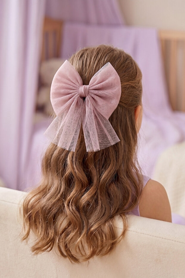 Rosewood Tulle Girl's Clip Hairpin