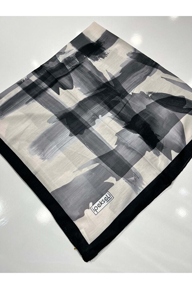 Silk Cotton Scarf Sports Pattern - 10