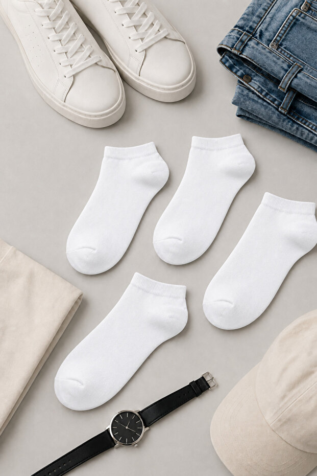 6-Pack Unisex Basic Booties Socks - 5