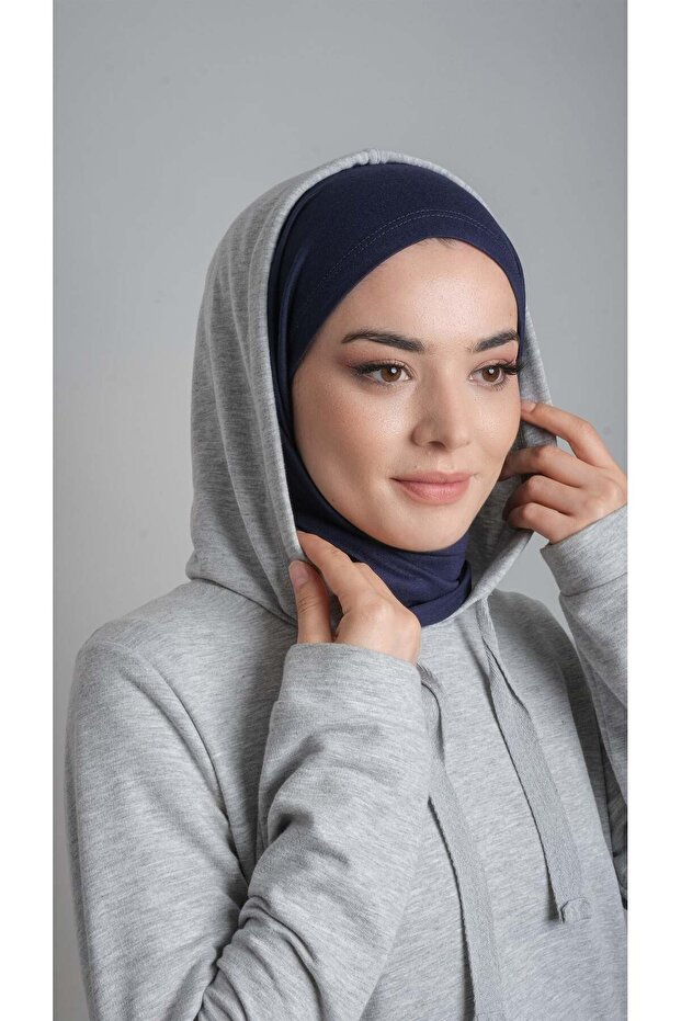 شال متشابك عملي جاهز باللون الأزرق الداكن قماش فيسكوز شال قطن ممشط 2108_02