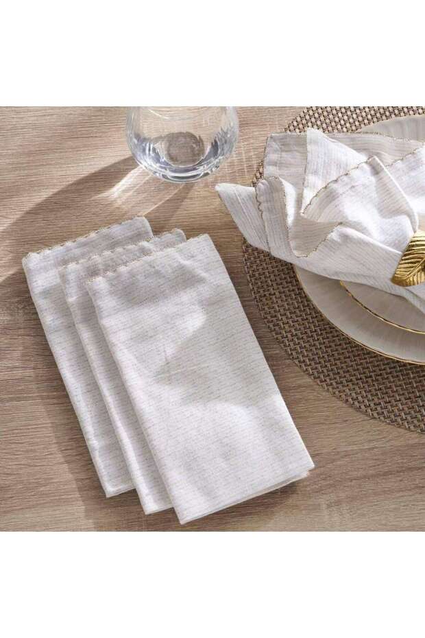 Festivity 4piece Napkin Set 45x45cm - Gold