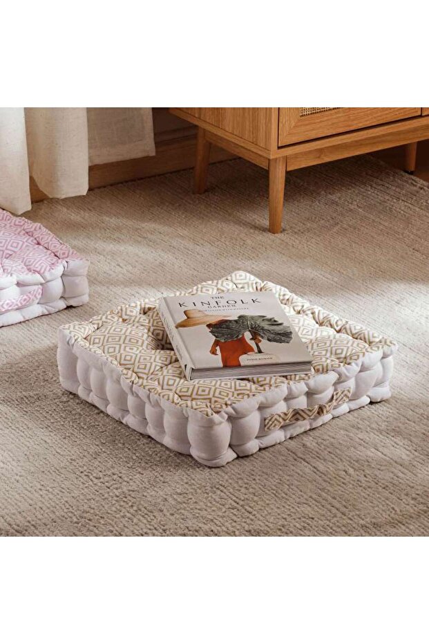 Alan Floor Cushion 40x40x9 Cm -ochre