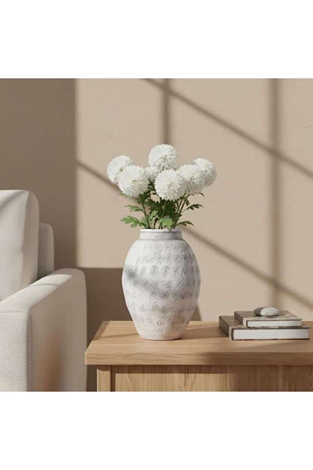 Belda Cement Vase 21x21x30cm - Grey