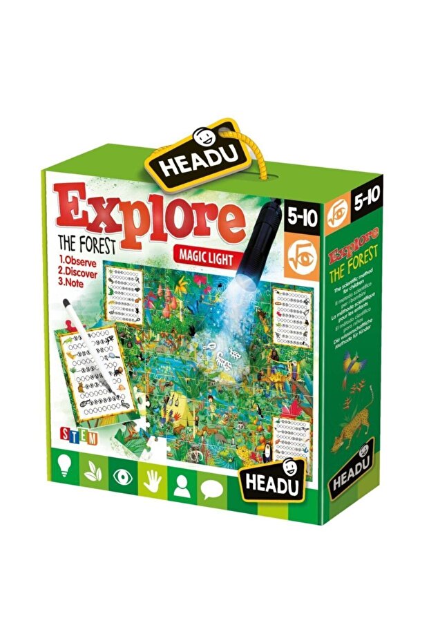 Headu Explore the Forest Magic Lantern Activity Puzzle-ıt22304