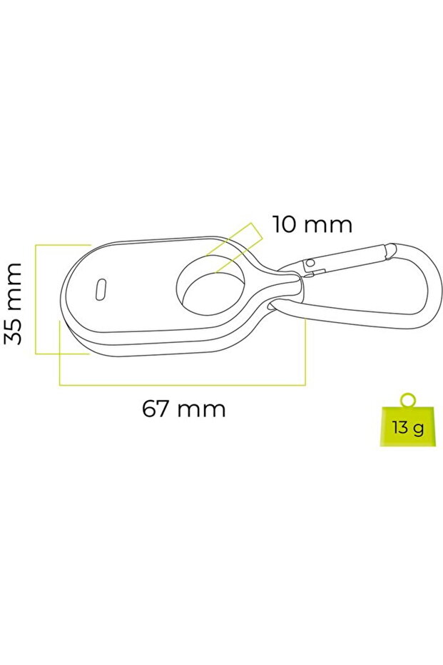 Husă Samsung SmartTag2, albă - 8