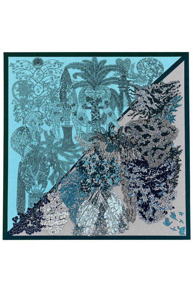 ✨ 100% Pure Silk Twill Scarf - Special Design with Tok Duruşlu ✨ 90X90