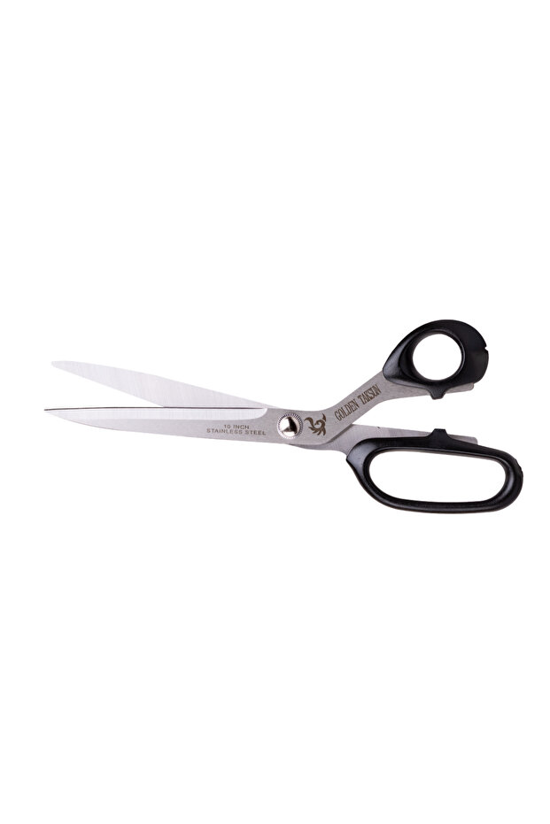 Steel Tailor Scissors 25 cm - 10 Inch Tailor Scissors - Fabric Scissors - Black