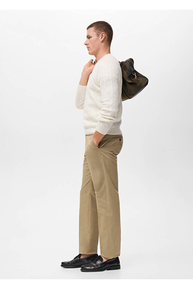Baumwollhose mit normaler Passform - 7