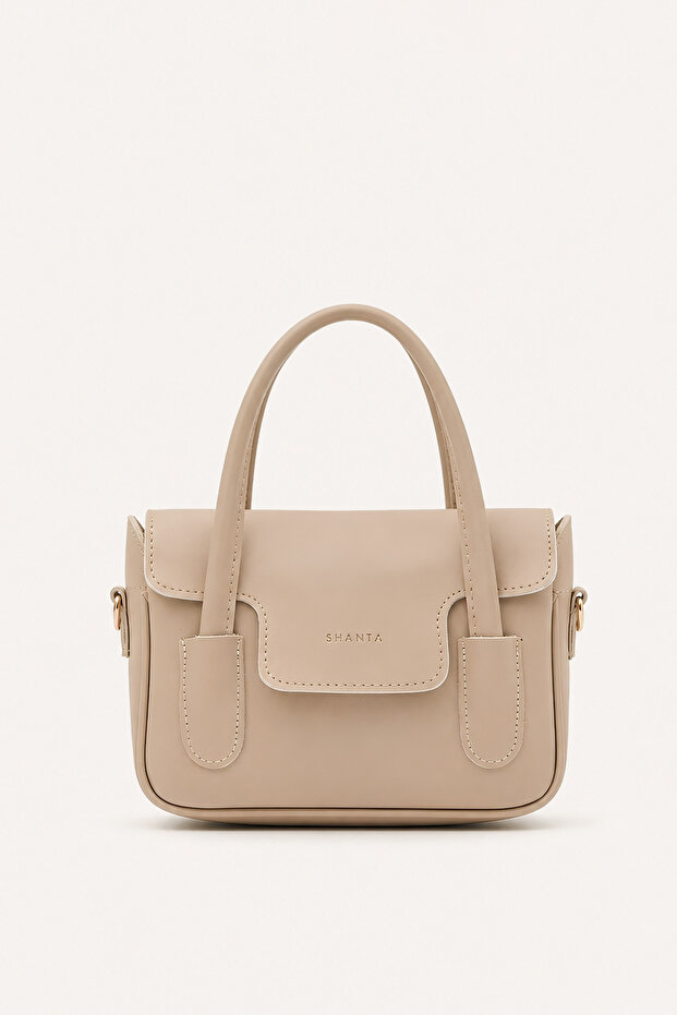 Mink D63 Women's Daily Hand and Shoulder Bag with Adjustable Shoulder Strap and Large Internal Volume