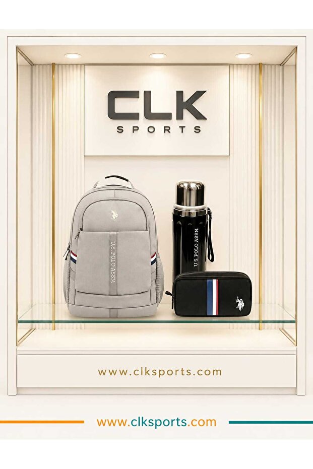 School Backpack, Pencil Bag, Steel Flask 600 ml Premium Set