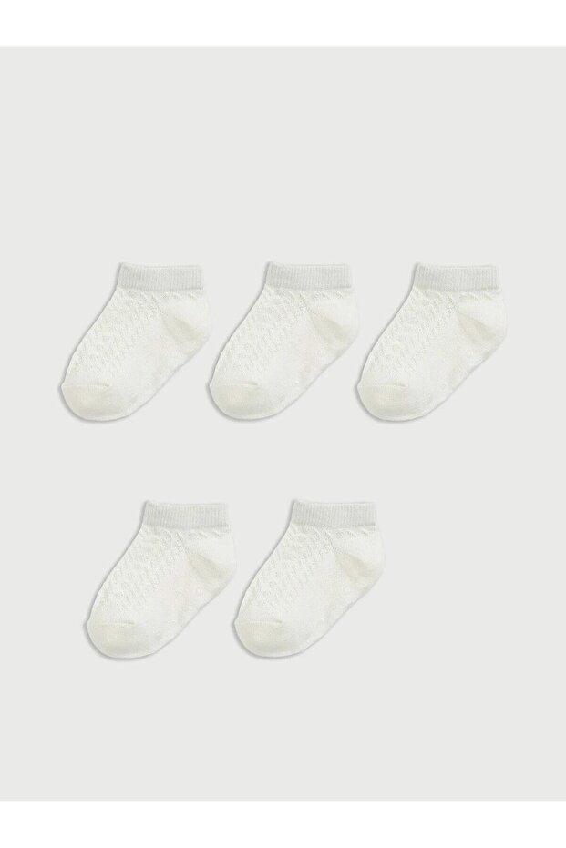 Baby Girl Booties Socks 5-Pack (S6)