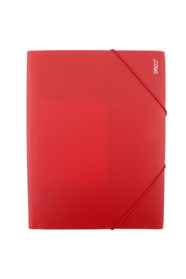 Mapa plastic cu elastic A4 Rosu DACO