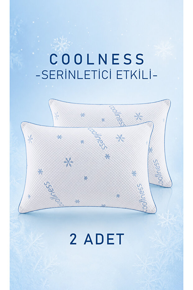 2 Pieces of Coolness Cooling Pillow | 50X70Cm Antibacterial Premium Cooling Pillow