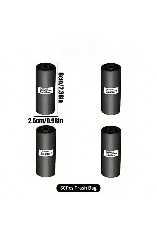 B Car Trash Can with Lid / 4 Rolls of Garbage Bag, Leak-Proof, Portable Hanging Trash Can for Vehic.