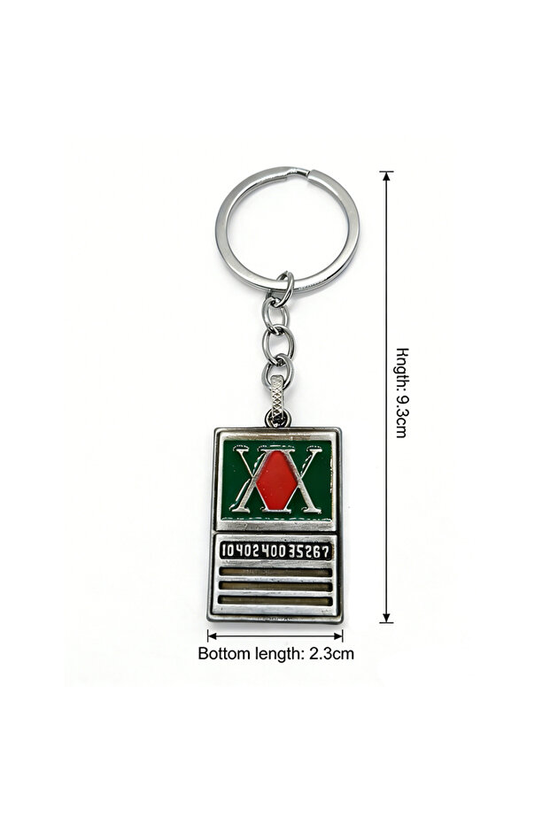 bilibili 1 PC Hunter X Hunter Anime GON FREECSS Classic Hunter License Metal Card Tag Keychain - Col