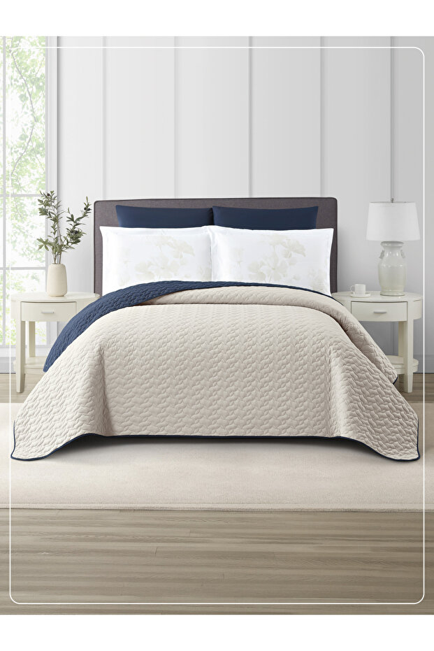 6-Pcs King Size Reversible Quilt Set 260x240cm| Soft Microfiber.