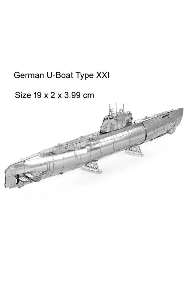 U-Boat Mini 3D Metal Puzzle for Kids 14+ Manual DIY The Star Ferry Burke Class Destroyer The Bauhini