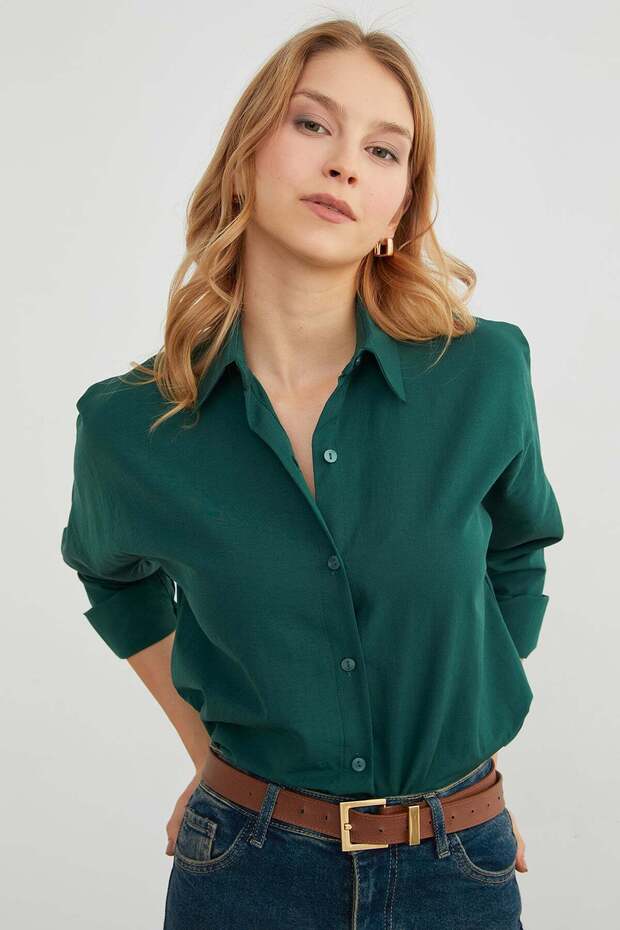 Basic Buttoned Shirt - 1