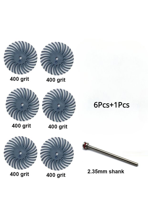 400 grit kt 80-5000 Grit 25MM Radial Bristle Disc Abrasive Brush 2.35mm Shank Polishing Wheel for Ro