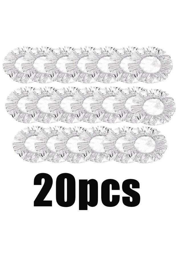 bwt-20pcs 10-40pcs Reusable Aluminum Foil Bowl Cover Heat Insulation And Heat Preservation Food Grad