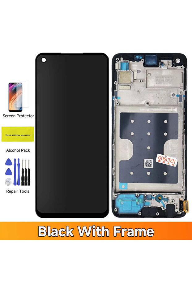 شاشة TFT بإطار أسود 6.4 بوصة أصلية AMOLED / TFT لهاتف 7 Pro RMX2170، شاشة LCD تعمل باللمس مع محول رقمي