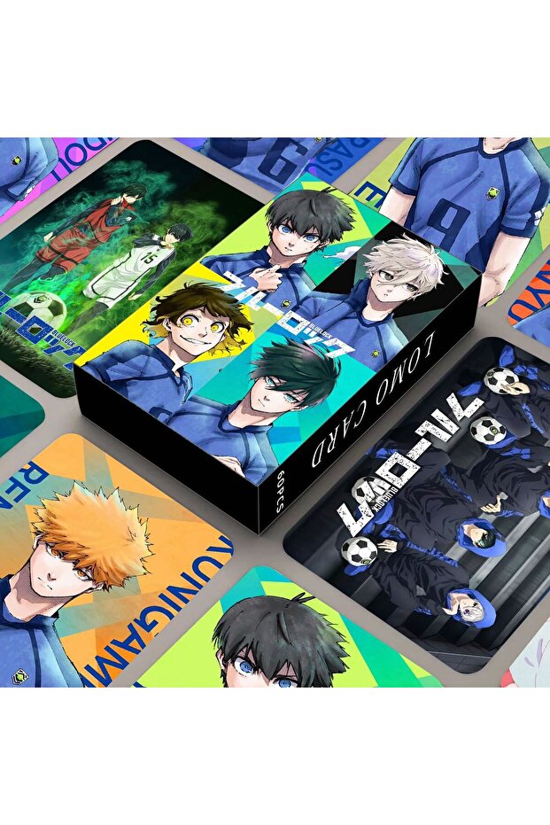 .BLUE LOCK-92pcs New 92PCS/Set Anime BLUE LOCK Isagi Yoichi Bachira Chigiri Figures Photo Cards LOMO